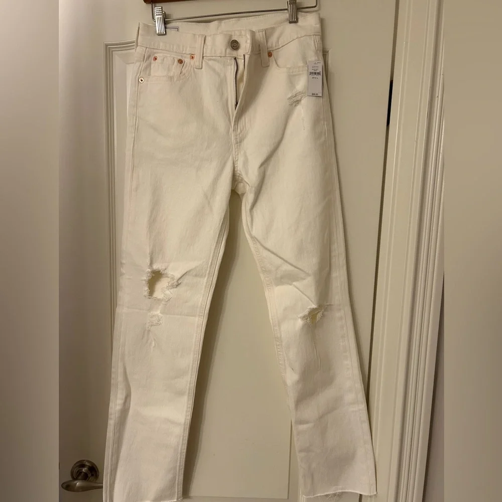 NWT Gap Women’s Cheeky Straight High Rise Jeans size 27/4L - Picture 3 of 5